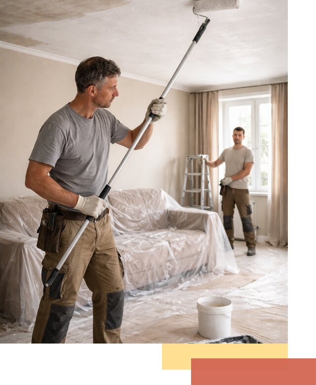 Грунтовка потолка в Ставрополе — подготовка под покраску и отделку