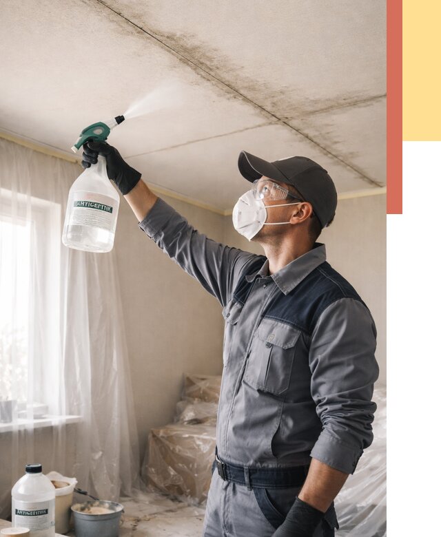 Антисептическая обработка потолка в Ставрополе от 2596 руб. | ОТДЕЛОЧНИК-Ств