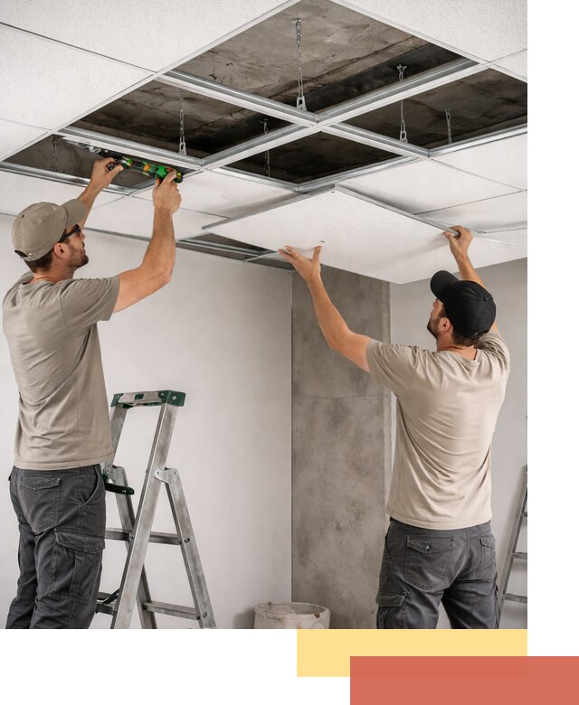 Монтаж потолка Армстронг под ключ в Ставрополе