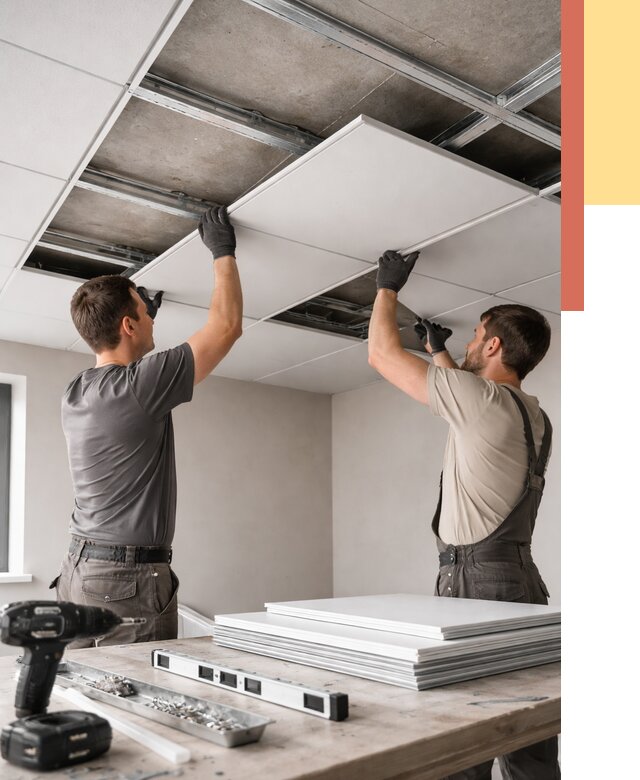 Монтаж кассетного потолка в Ставрополе от 4673 руб/м2 — установка и сборка | ОТДЕЛОЧНИК-Ств