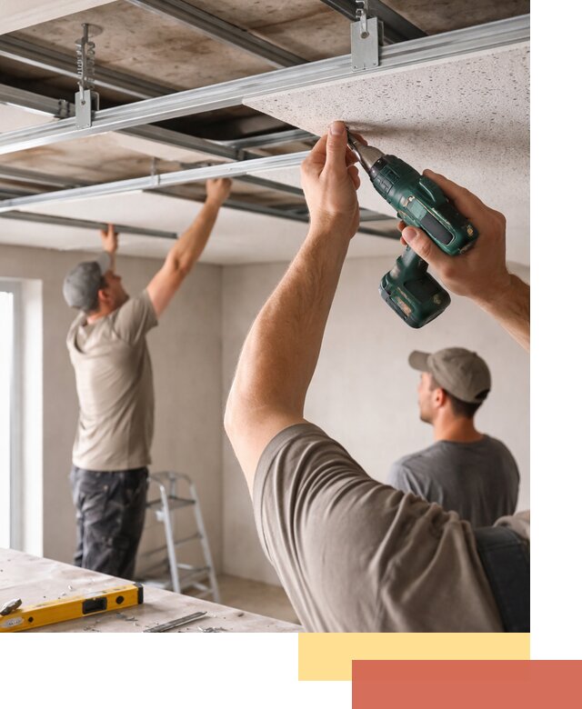 Монтаж акустического потолка в Ставрополе под ключ