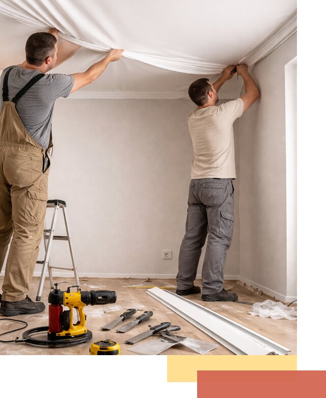 Монтаж ПВХ натяжного потолка в Ставрополе качественно и быстро