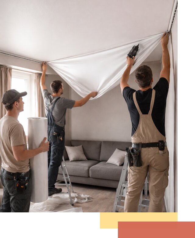 Монтаж сатинового натяжного потолка в Ставрополе качественно и быстро