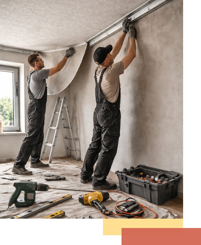 Монтаж фактурного натяжного потолка в Ставрополе качественно и быстро