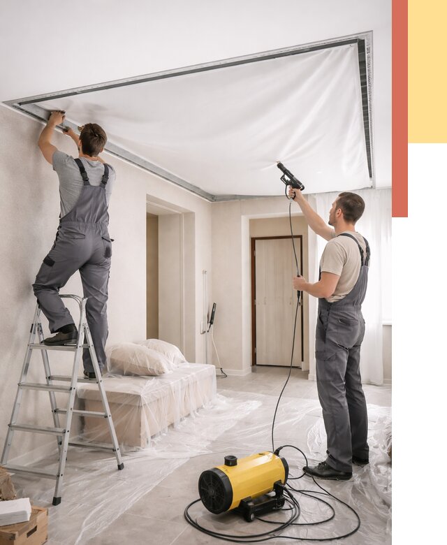 Монтаж натяжного потолка в прихожей в Ставрополе от 2752 руб. под ключ | ОТДЕЛОЧНИК-Ств