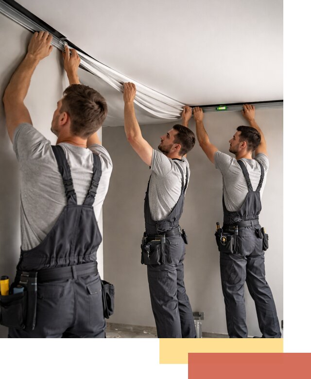 Теневые натяжные потолки в Ставрополе: монтаж и отделка быстро и качественно