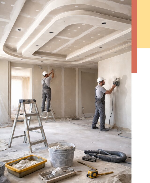 Многоуровневый потолок из гипсокартона в Ставрополе от 779 руб. под ключ | ОТДЕЛОЧНИК-Ств