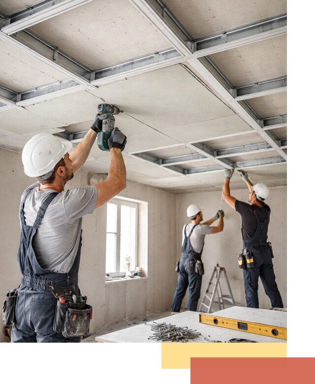 Кессонный потолок из гипсокартона под ключ в Ставрополе