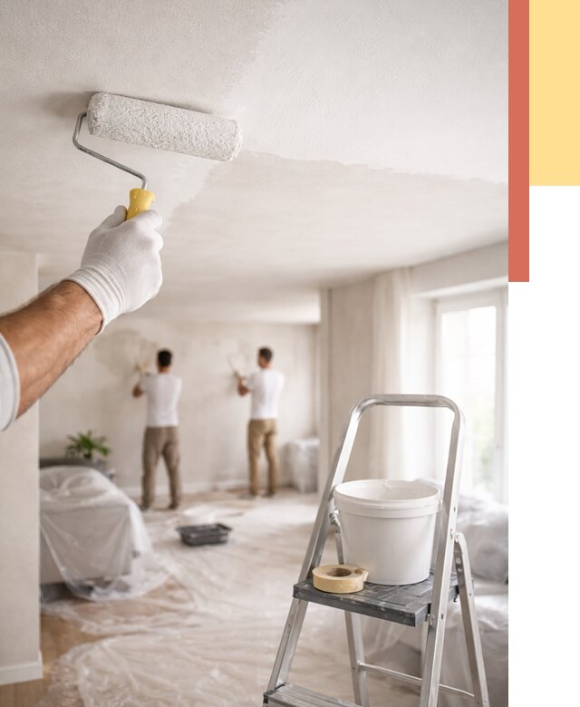 Покраска потолка акриловой краской в Ставрополе от 2596 руб. | ОТДЕЛОЧНИК-Ств