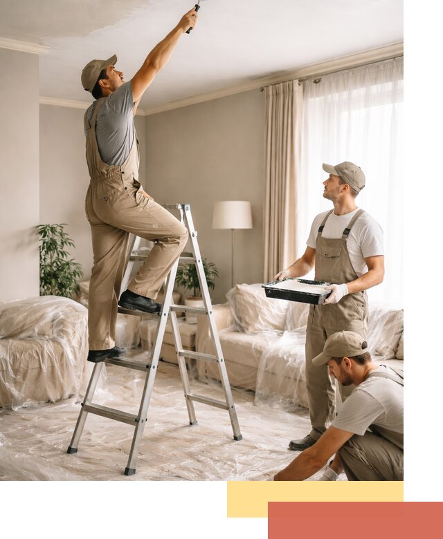 Покраска потолков акриловой краской в Ставрополе качественно и быстро