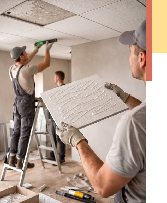 Монтаж потолочной плитки в Ставрополе от 4673 руб. — быстро и недорого | ОТДЕЛОЧНИК-Ств