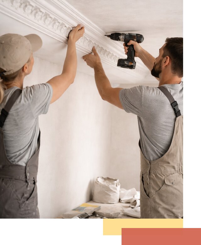 Профессиональный монтаж лепнины на потолок в Ставрополе