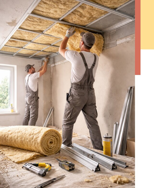 Утепление потолка в Ставрополе от 7476 руб/м2 — недорого, быстро, под ключ | ОТДЕЛОЧНИК-Ств